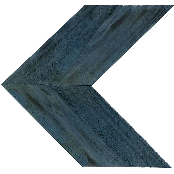 Ekena Millwork 15 3/4"W x 16"H x 3/4"D Vintage Farmhouse 5 1/2" Chevron, Barnwood Decor Collection, Driftwood Blue DECR15X16X075CHVBU - main